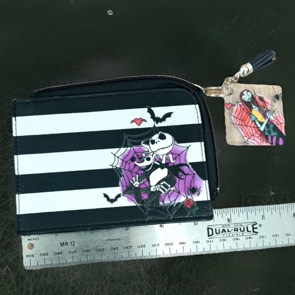 One of a kind designed Nightmare Before Christmas small wallet